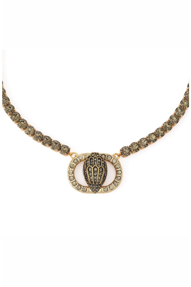 Chelsea Eagle Head Tennis Necklace, Alternate, color, BLACK DIAMOND