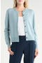 Crewneck Wool Blend Cardigan
