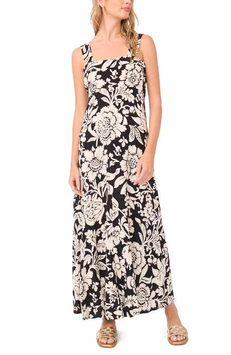 Vince Camuto Floral Tiered Maxi Dress