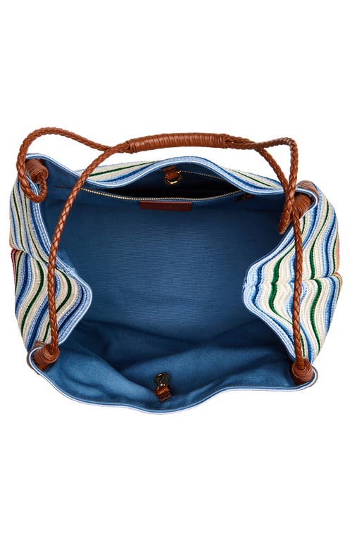 Etro 'libra' Multicolor Shoulder Bag With Maxi Logo On The Front In Medium Libra