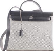 Pre-Owned Hermes Herbag Zip Criss Viking Toile and Leather 31