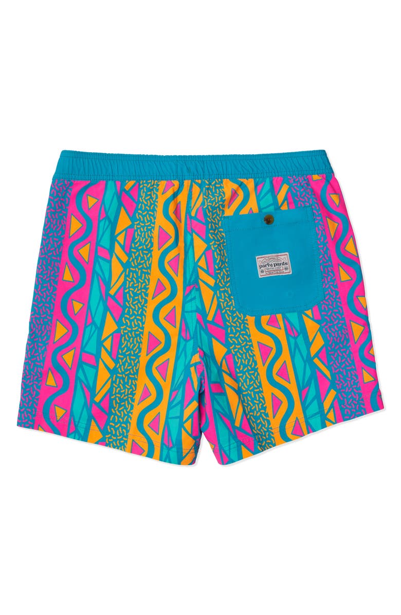 Party Pants Maui Wowie Swim Trunks, Alternate, color, Teal