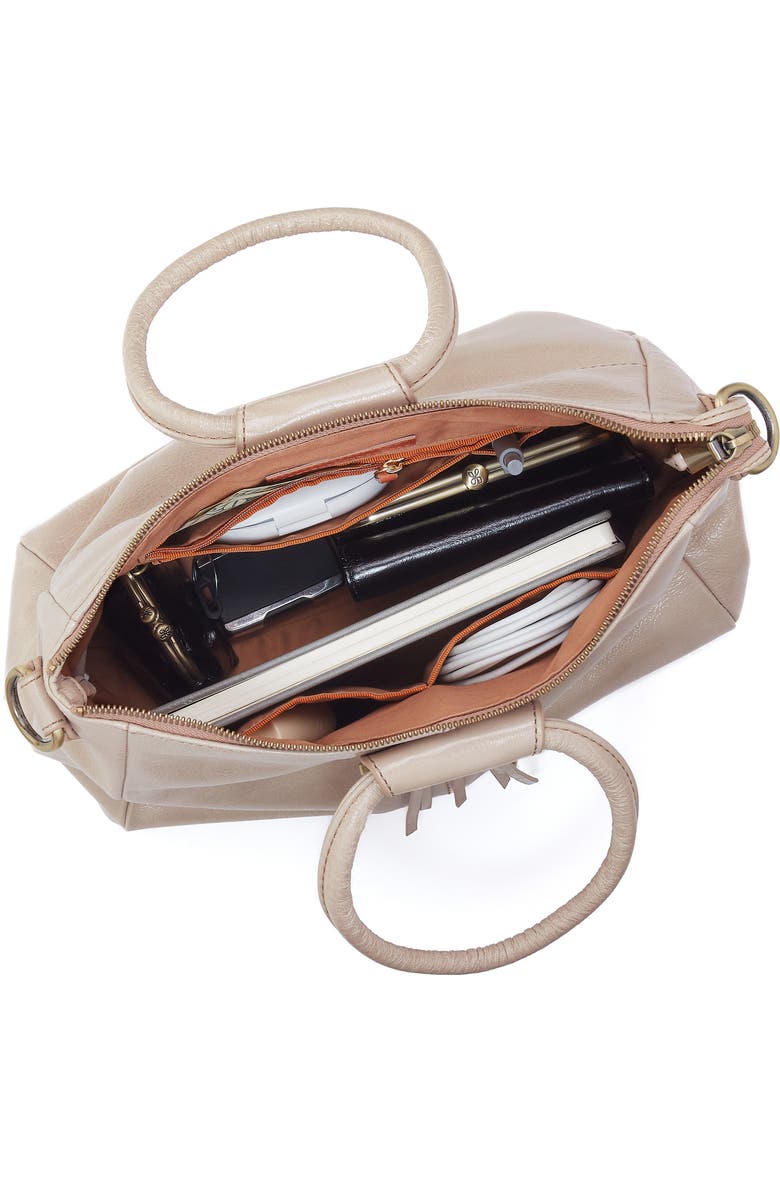 HOBO Sheila Medium Satchel Crossbody Bag, Alternate, color, Stone Gloss