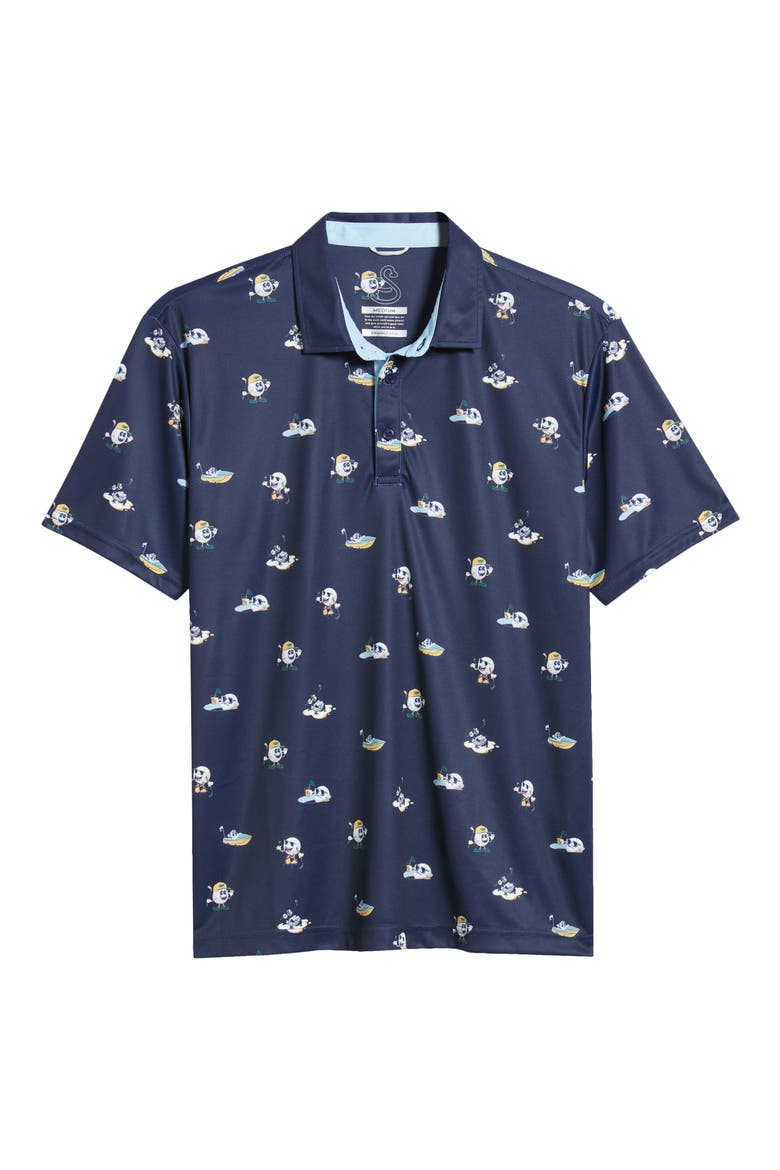 Meinke Print Golf Polo, Alternate, color, MIDNIGHT NAVY