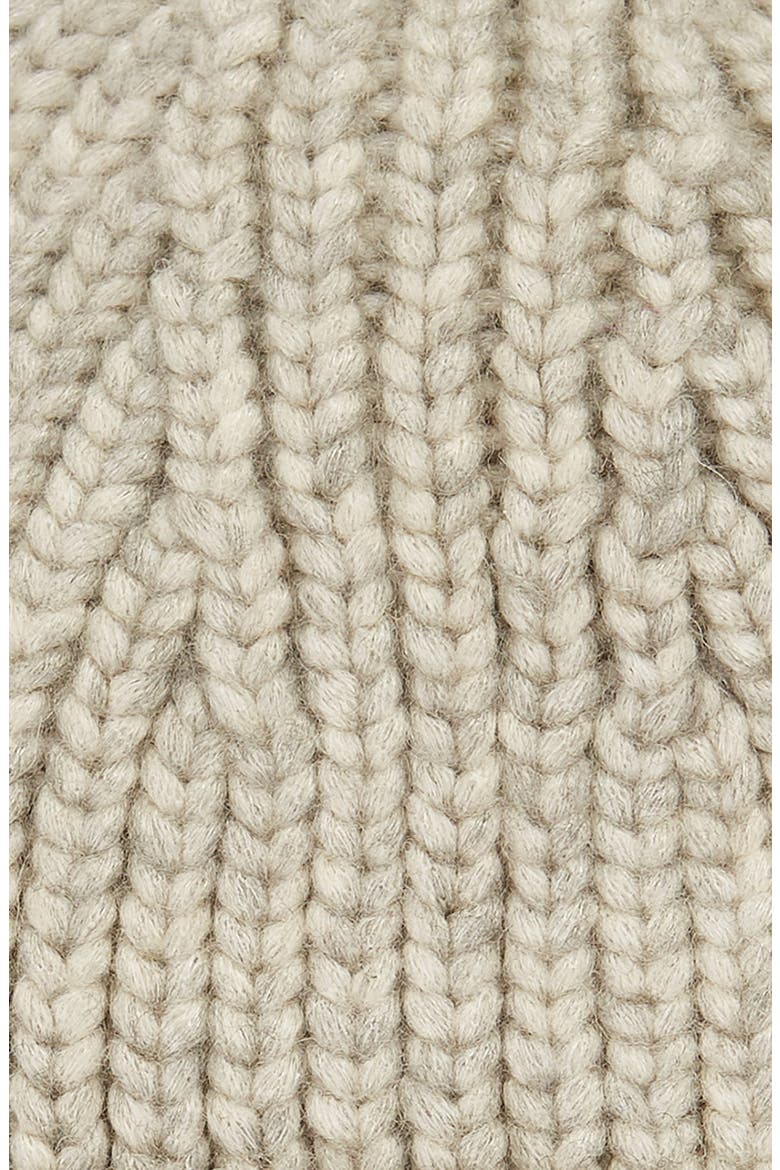 Chunky Ribbed Beanie, Alternate, color, LIGHT GREY