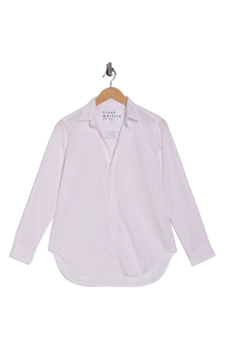 Frank & Eileen Classic Cotton Button-Up Shirt, Alternate, color, Small Pink Dots