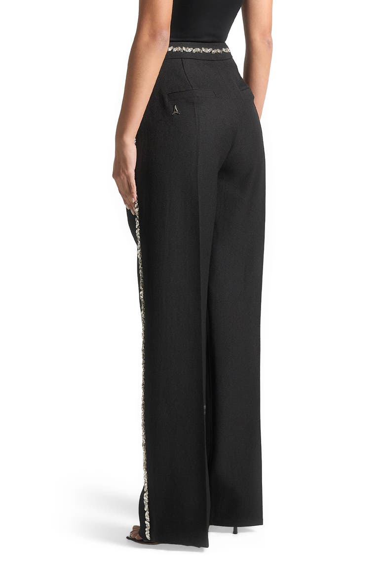 Patricia Embellished Tailored Trousers, Alternate, color, Black