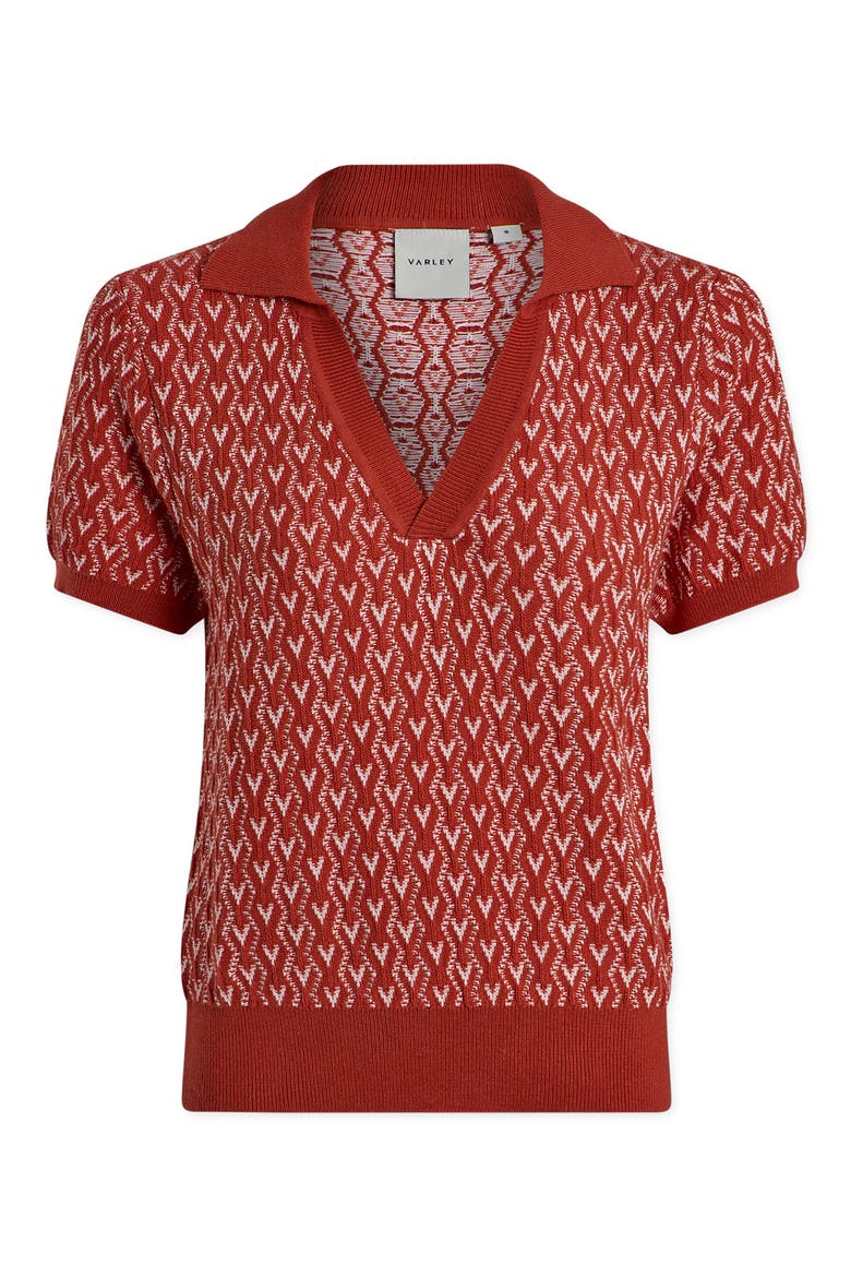 Ezrella Polo Sweater, Alternate, color, BAKED APPLE
