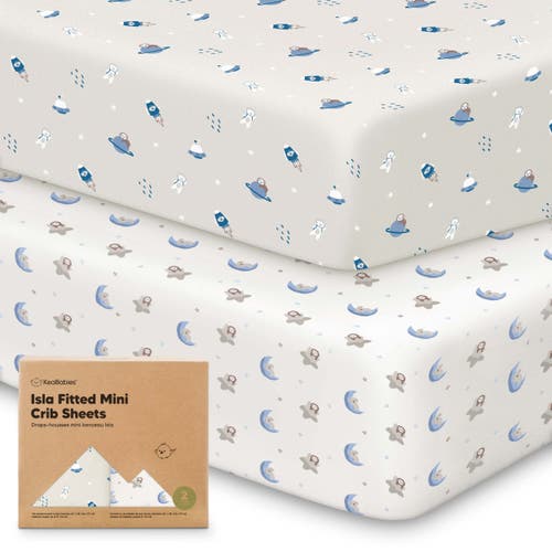 Keababies Isla Fitted Mini Crib Sheets In Cosmo