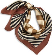 Echo Striped Silk Bandana