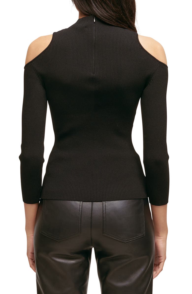 maje Miviano Cold Shoulder Sweater, Alternate, color,