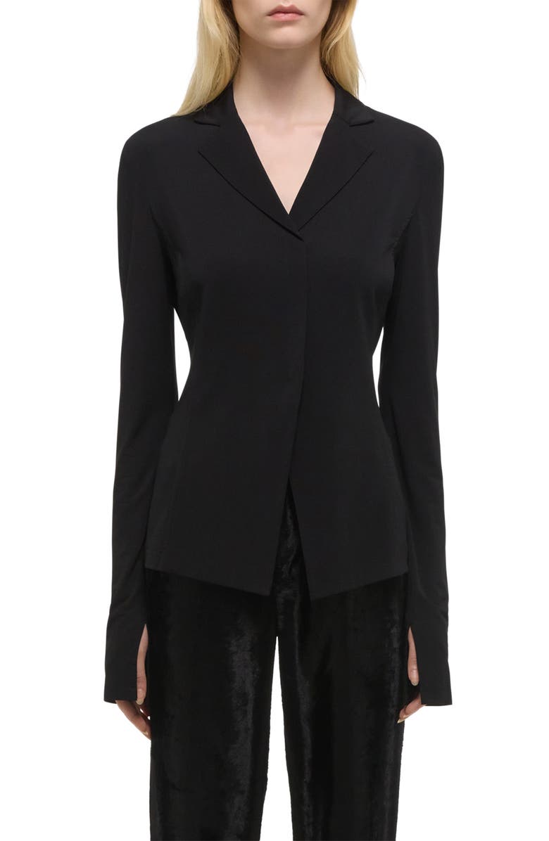 Helmut Lang Split Sleeve Blazer, Main, color, Black