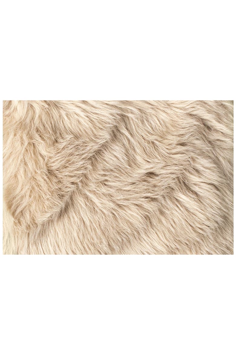 Laredo Set of 2 Faux Fur Seat Cushions, Alternate, color, TAUPE