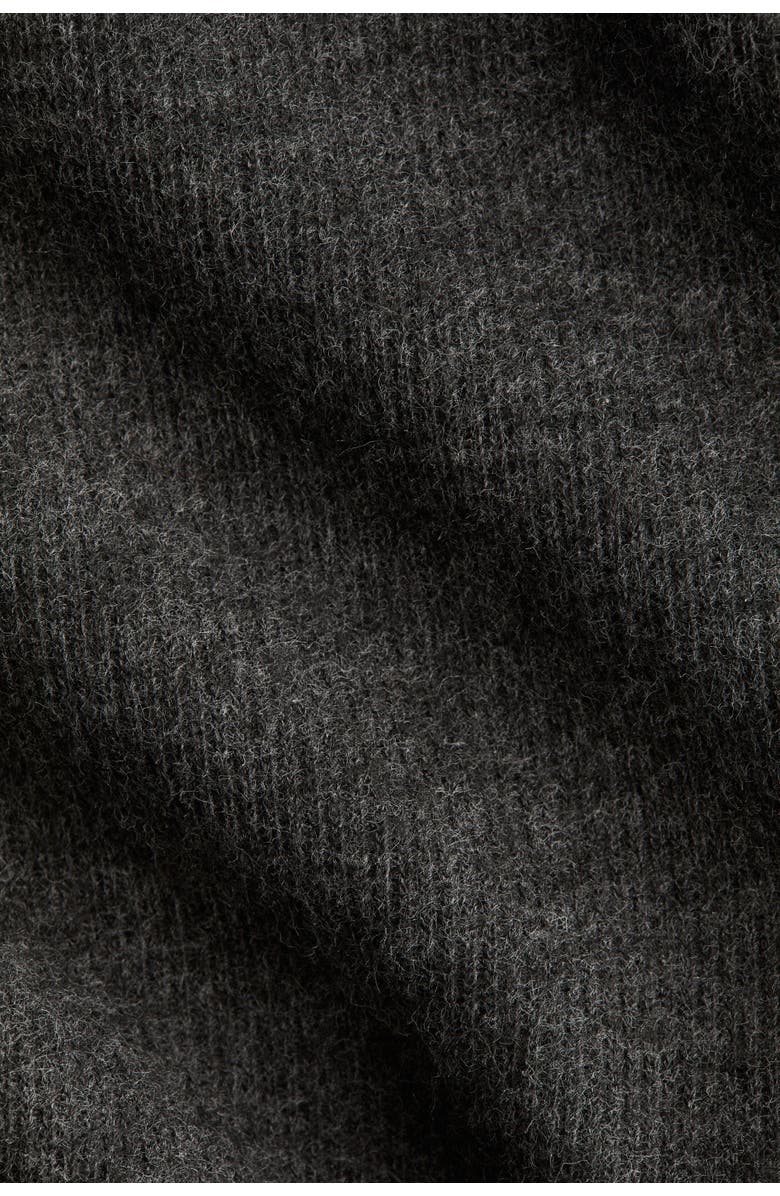 H&M Knitted Top, Alternate, color, Dark Gray Melange