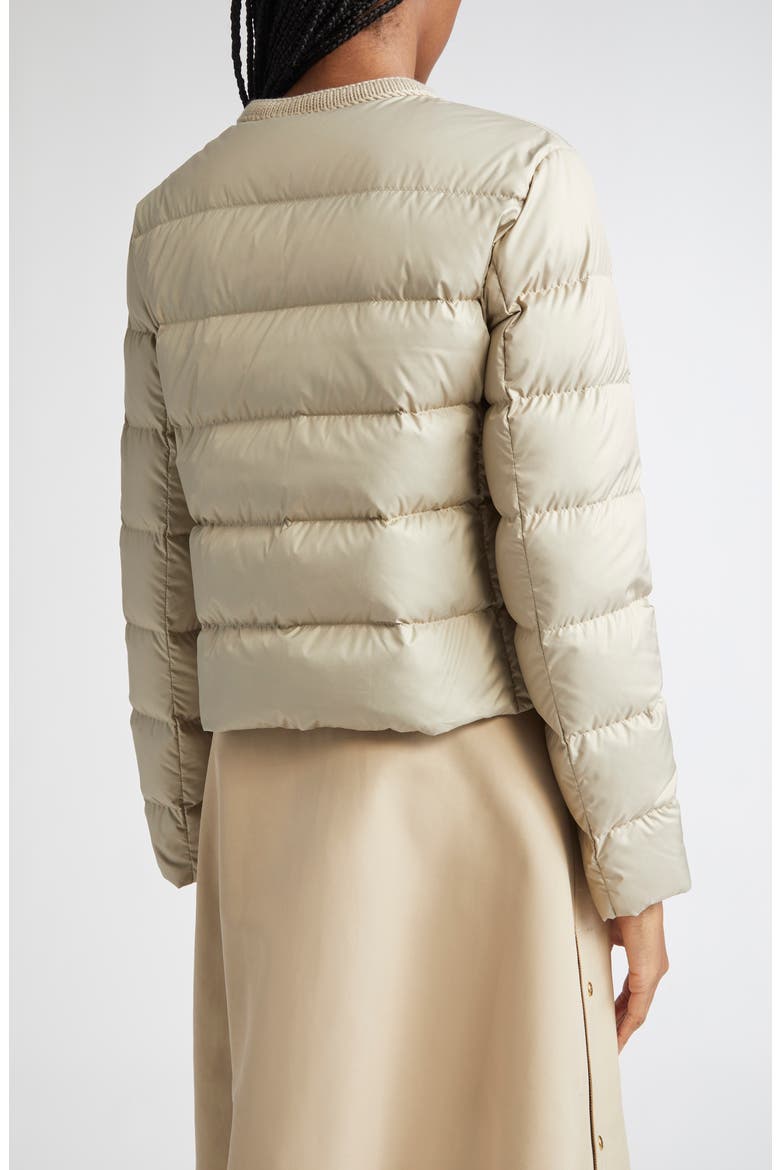 Mauvezin Mixed Media Down Puffer Jacket, Alternate, color, PEBBLE
