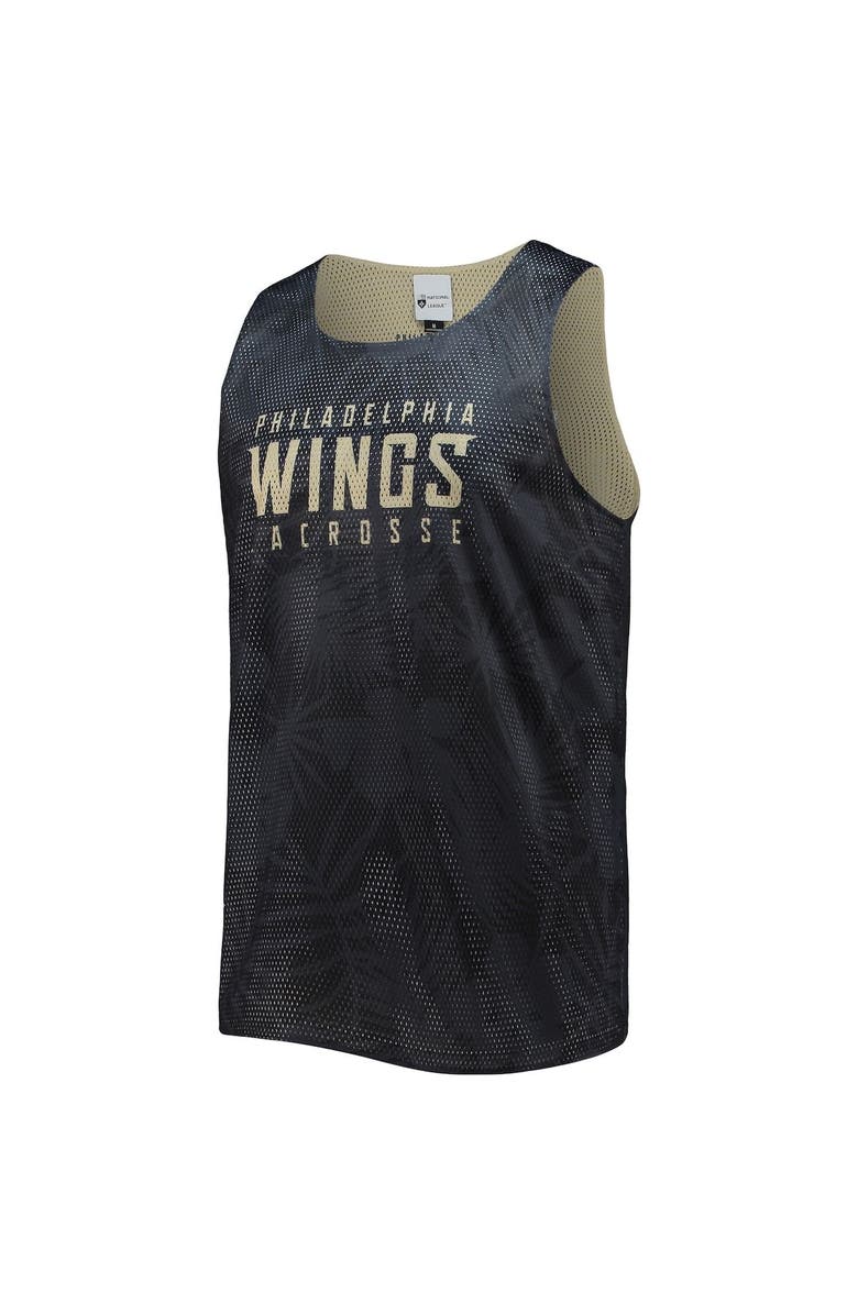 FOCO Men's FOCO Black/Gold Philadelphia Wings Reversible Mesh Tank Top, Alternate, color, Black