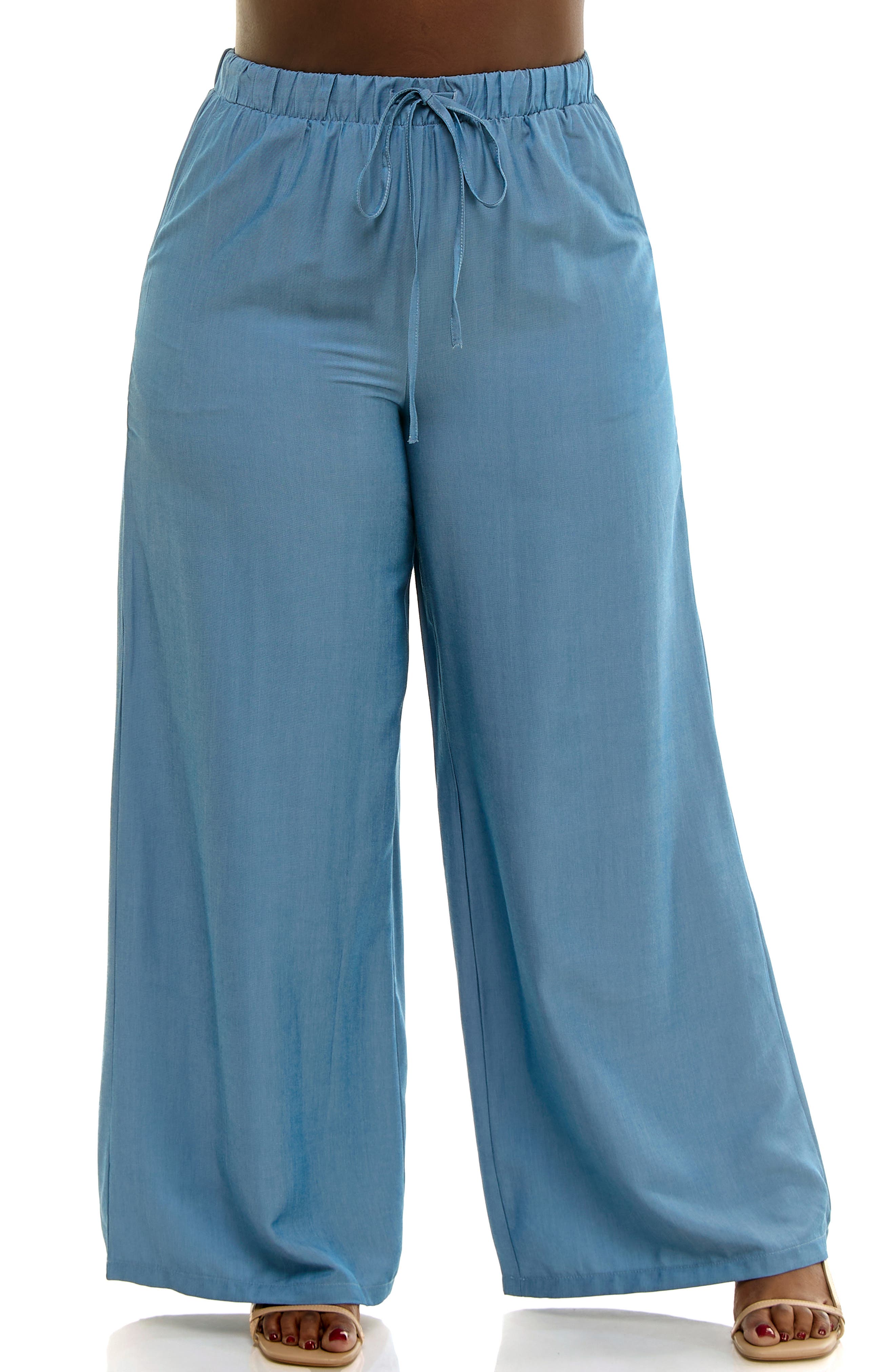NINA LEONARD NINA LEONARD FULL WIDE LEG PANTS