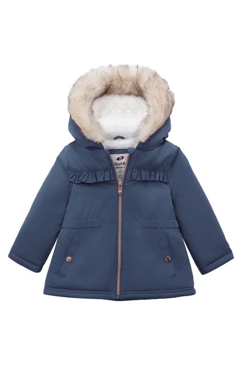 Borg Lining Puffer Coat (Baby)