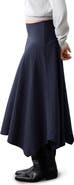 MANGO TEEN Handkerchief Hem Midi Skirt