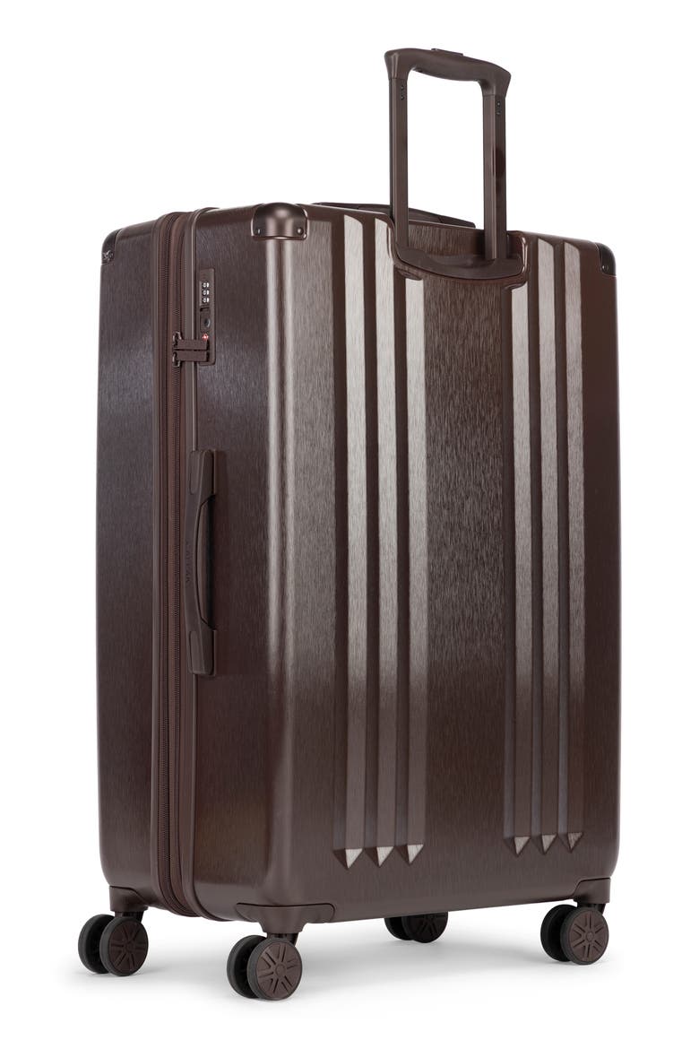 Ambeur 28-Inch Large Expandable Rolling Suitcase, Alternate, color, WALNUT