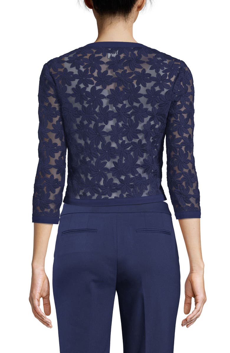 Anne Klein Lace Open Front Cardigan, Alternate, color, 