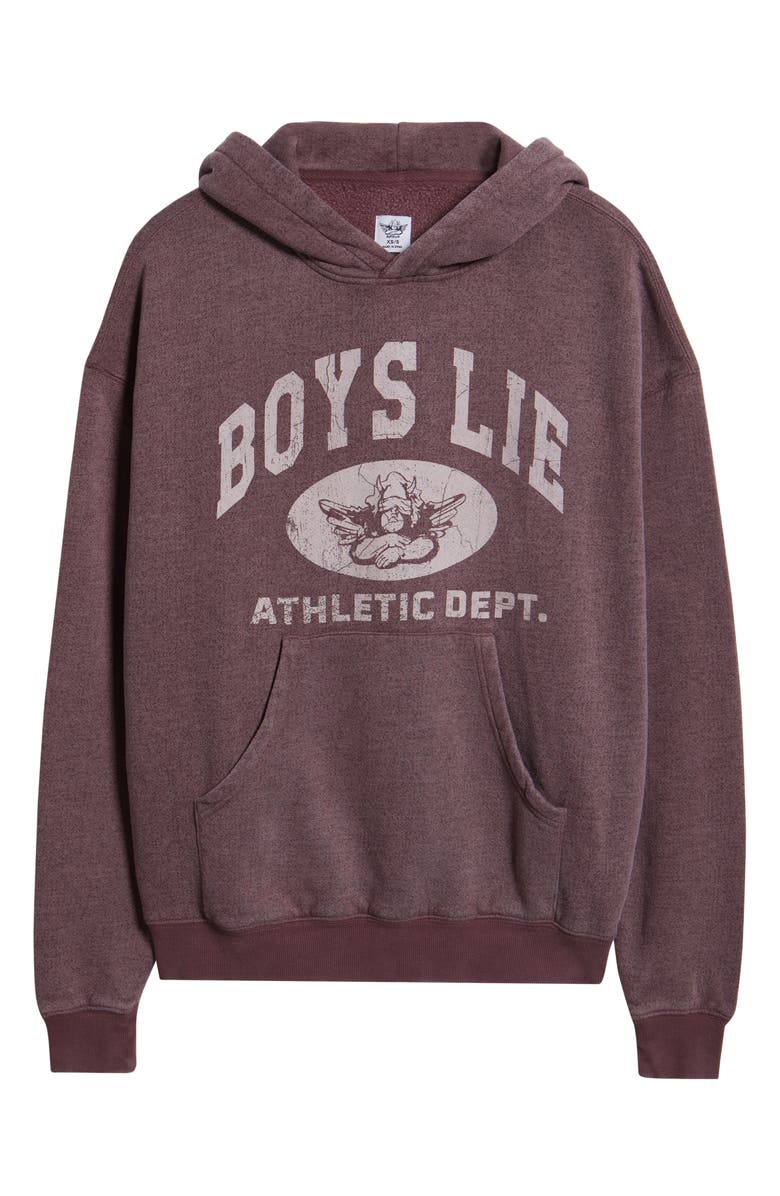BOYS LIE Athletics Racer Hoodie, Alternate, color, Plum