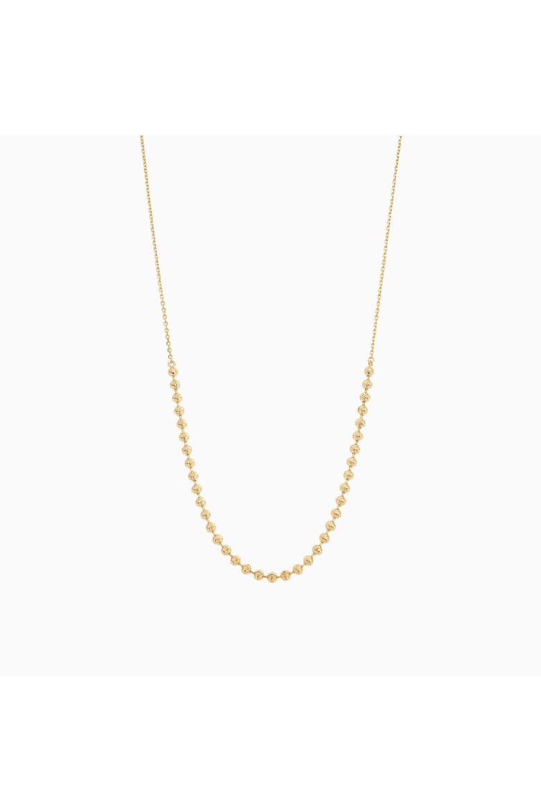 18k Gold Plated Sterling Silver Brigitte Ball Chain Necklace Gift Idea, Main, color, Gold