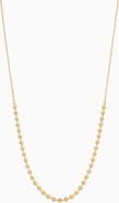 Bearfruit Jewelry 18k Gold Plated Sterling Silver Brigitte Ball Chain Necklace Gift Idea