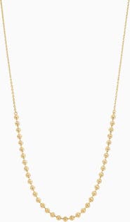 Bearfruit Jewelry 18k Gold Plated Sterling Silver Brigitte Ball Chain Necklace Gift Idea