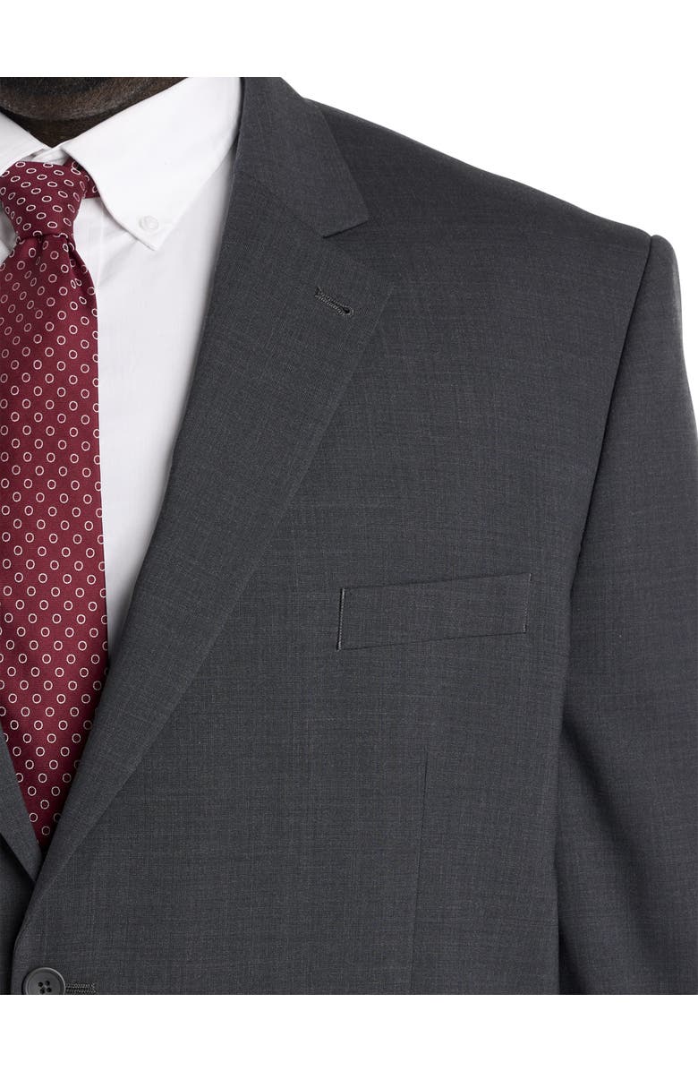 Oak Hill by DXL Big & Tall Perfect Fit Jacket-Relaxer Suit Jacket - Executive Cut V3, Alternate, color, Charcoal