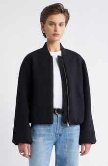 Nordstrom Scuba Knit Bomber Jacket