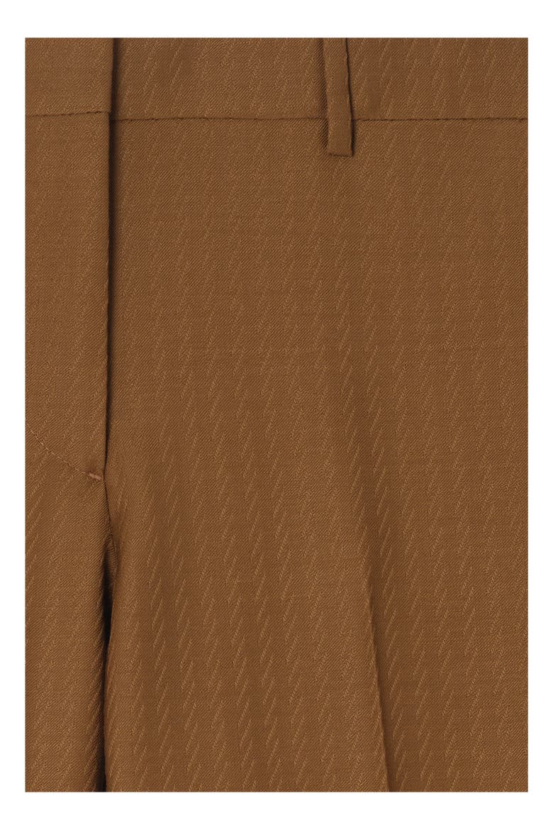 Wool Mohair Tailored Trousers, Alternate, color, Hazelnut brown