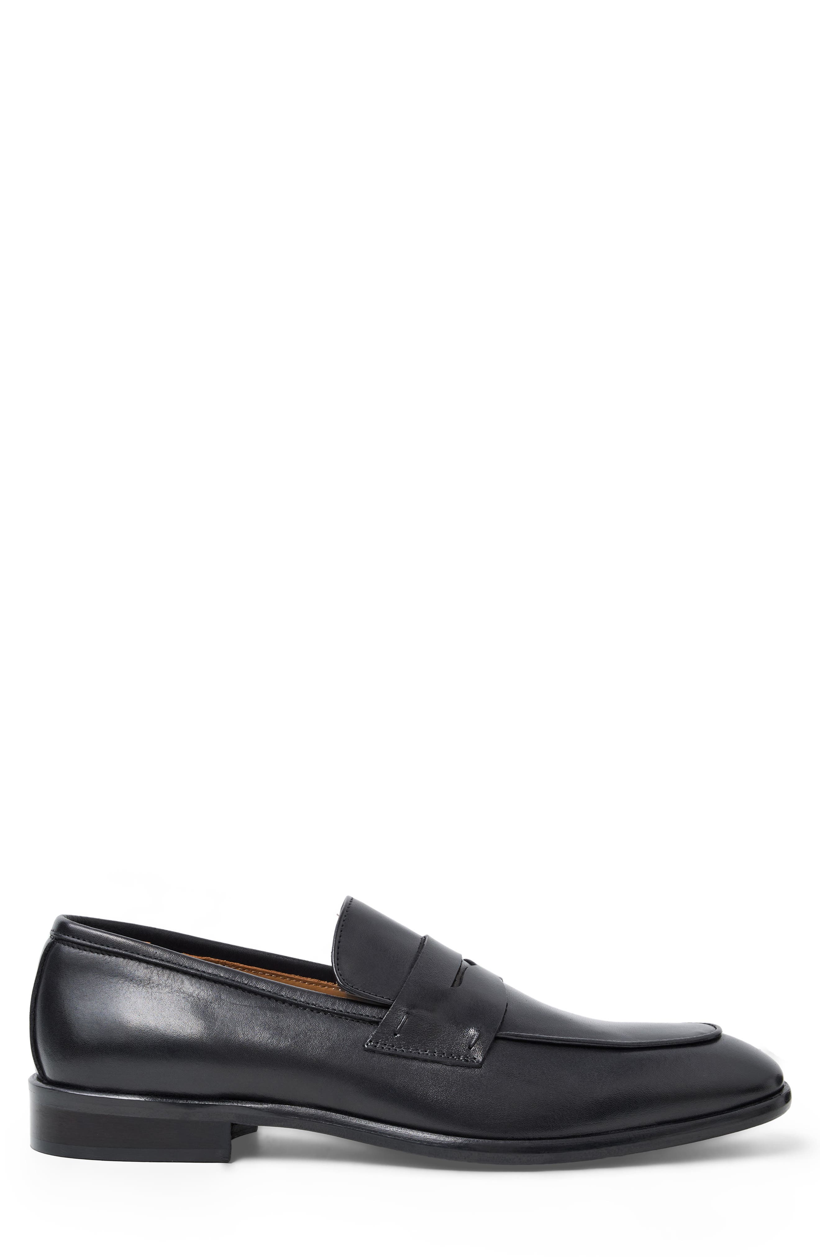 Vivaldi Penny Loafer, Alternate, color, BLACK LEATHER