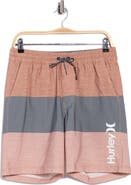 Hurley Colorblocked Volley Swim Trunks