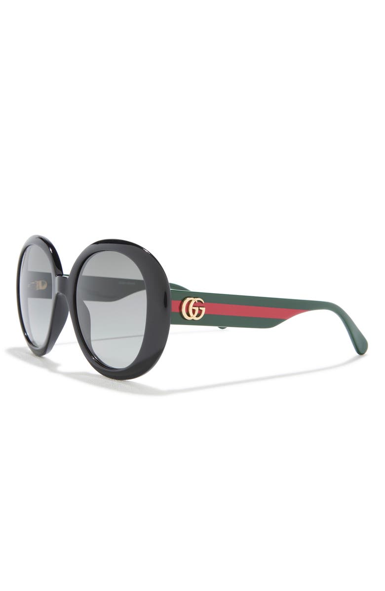 Gucci 55mm Round Sunglasses, Alternate, color,