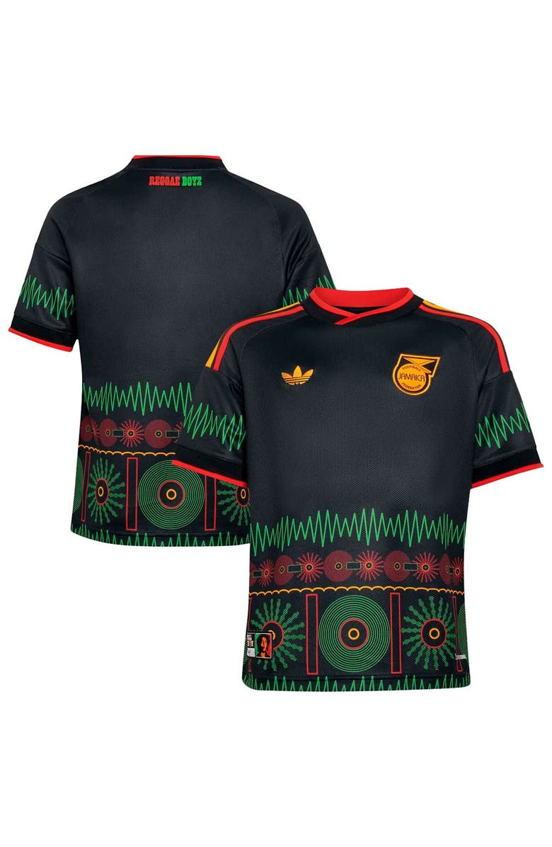 adidas Youth adidas Black Jamaica National Team 2026 Replica Jersey, Main, color, Black