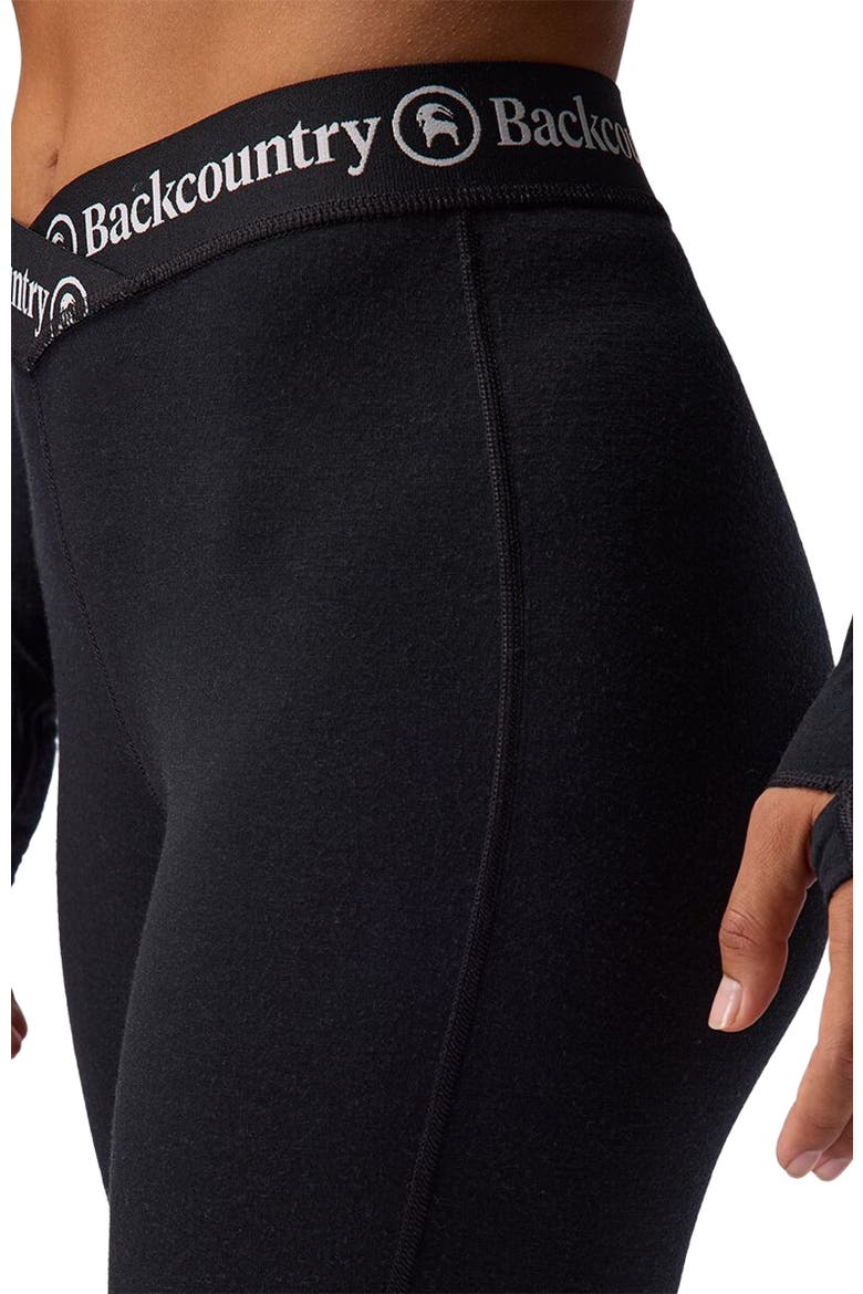 Cedars Rws Merino Lt-Wt Baselayer V-Waist Bottom - Women's, Alternate, color, Black