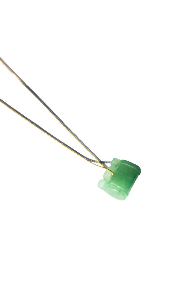 seree Baby lock Jade stone pendant necklace, Main, color, 
