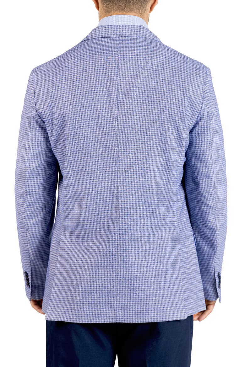Melange Micro Grid Sport Coat, Alternate, color, BLUE