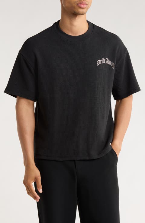 Dift Away Oversize Waffle Graphic T-Shirt