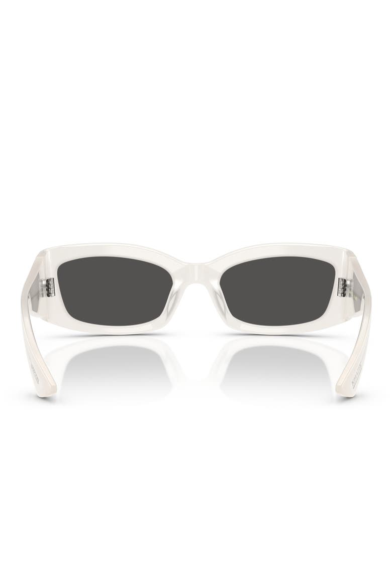 x KHAITE 54mm Pillow Sunglasses, Alternate, color, DARK GREY