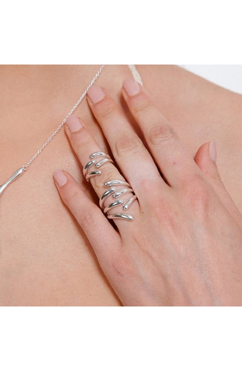 Lucy Quartermaine 6 Drop Ring, Alternate, color, Sterling Silver