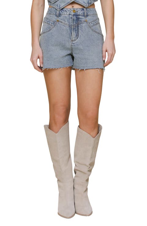 High Waist Cutoff Shorts (Canyonland)