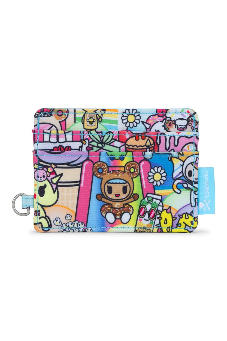 x tokidoki 20th Anniversary Celebration Be Charged Card Case, Alternate, color, 20TH ANNIVERSARY CELEBRATION