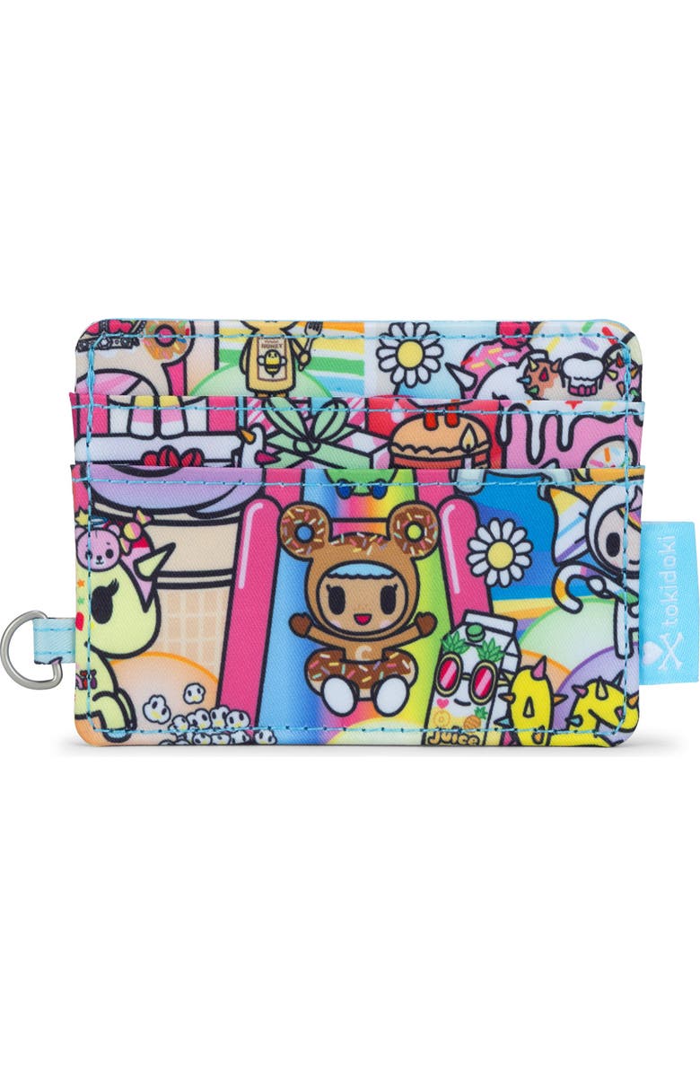 JuJuBe x tokidoki 20th Anniversary Celebration Be Charged Card Case, Alternate, color, 20Th Anniversary Celebration