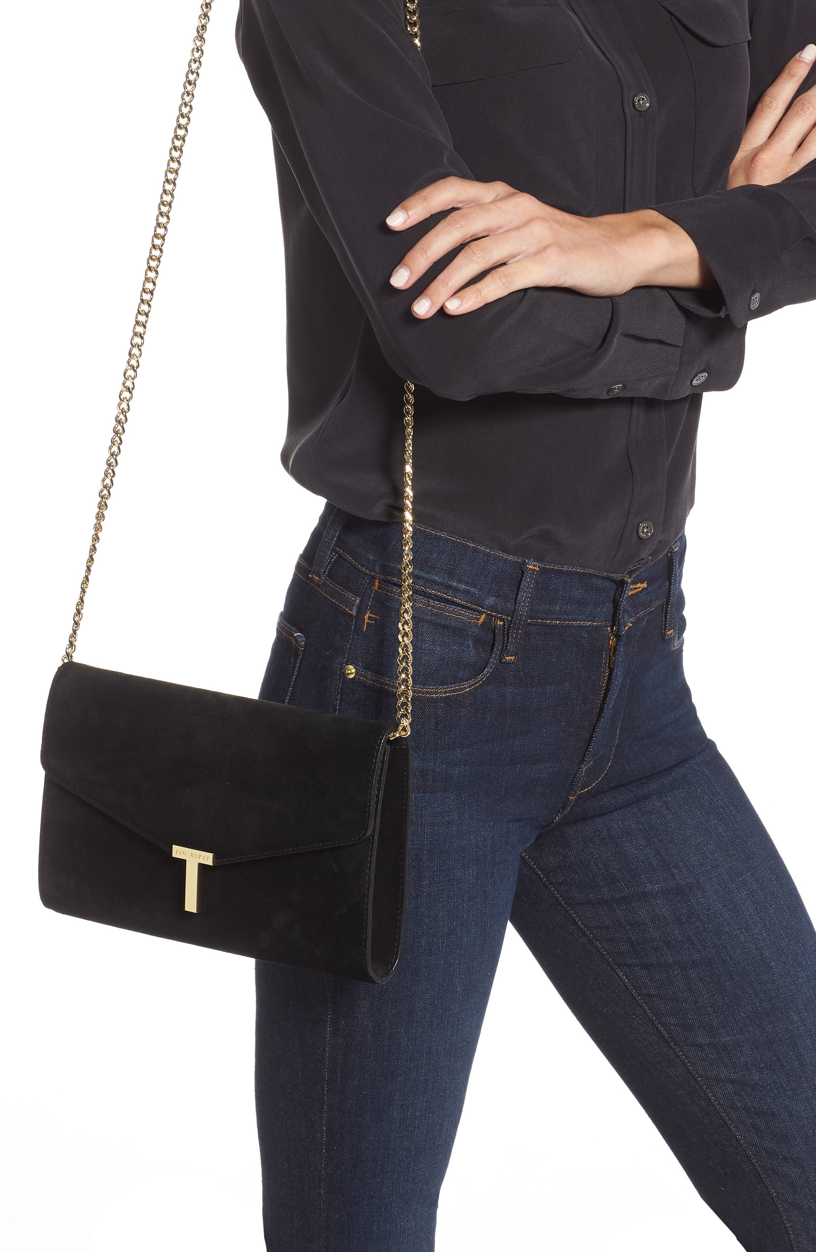 Ted Baker London Jakiee T Clutch Bag, Alternate, color, 