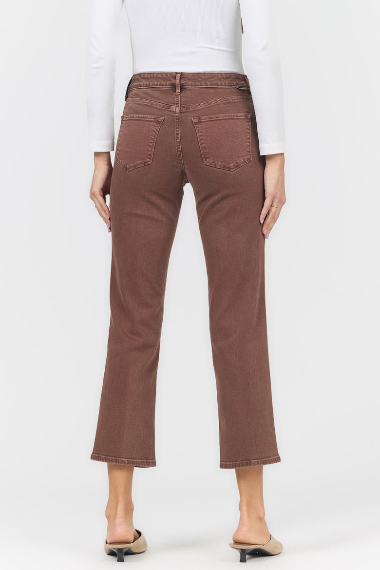 Anika Mid Rise Ankle Straight Jeans, Alternate, color, Cappuccino