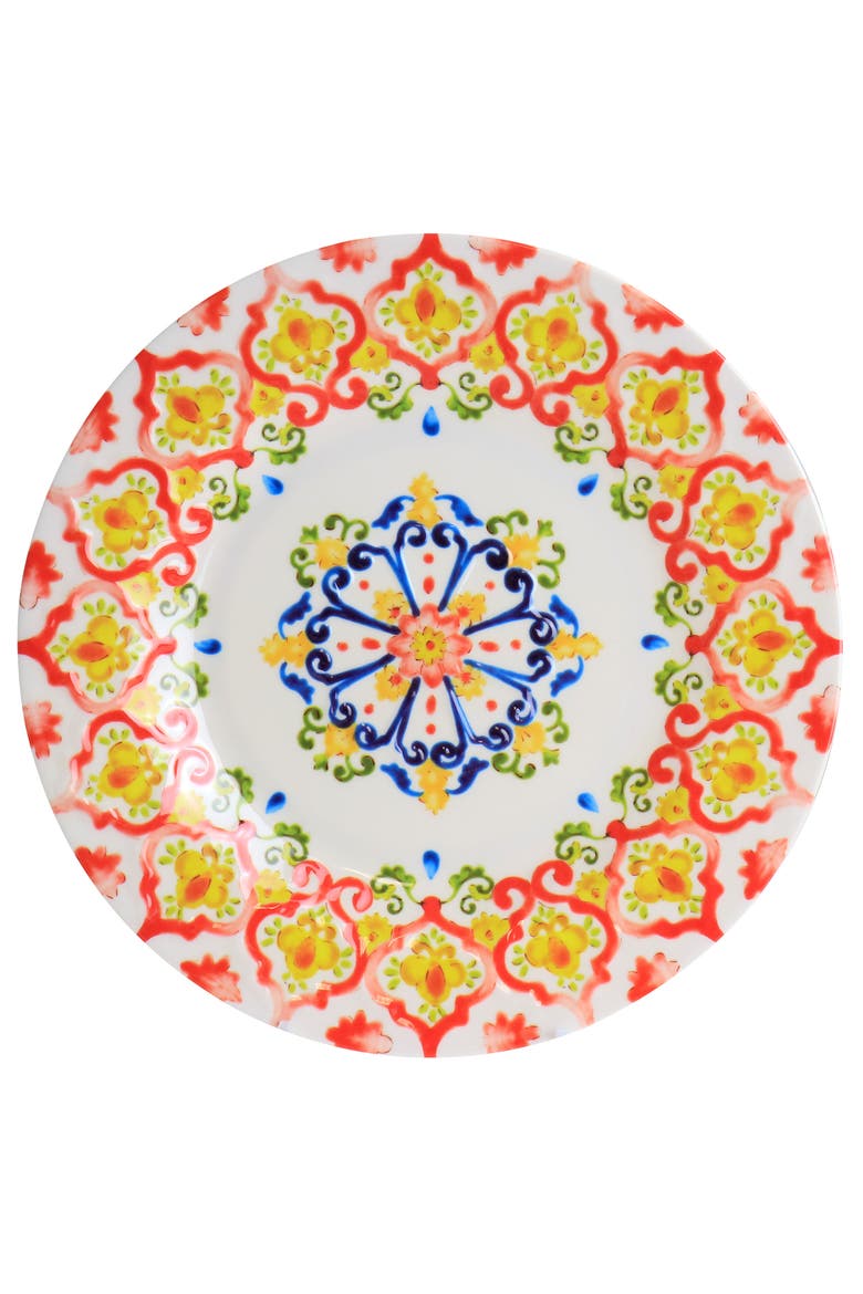 California Designs Tamayo 12 piece Melamine Dinnerware Set, Alternate, color, Multi-Color