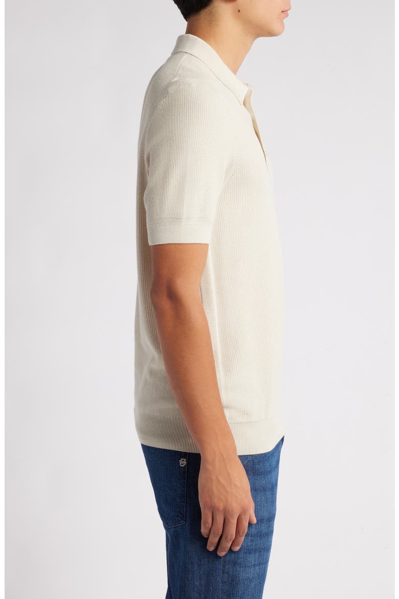 Daremo Cotton Blend Polo Sweater, Alternate, color, OPEN WHITE
