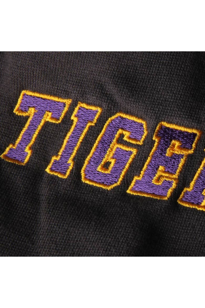Youth Stadium Athletic Charcoal LSU Tigers Big Logo Pullover Hoodie, Alternate, color, Charcoal